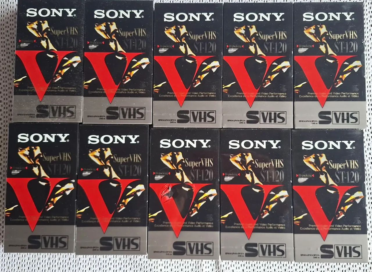 LOTE DE FITAS VHS SONY 