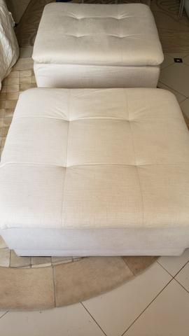 Pufes NOVOS GRANDES cor off white/creme - Foto 2