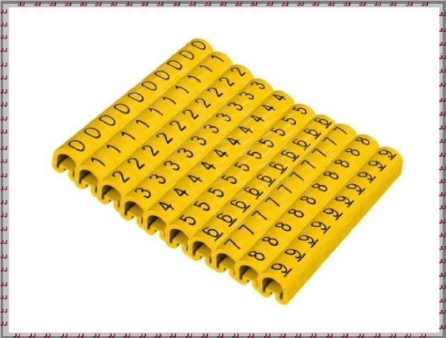 Identificador de cabos - Anilha numeradas - 1 milheiro para 2.5 a 4.5 mm - Foto 3