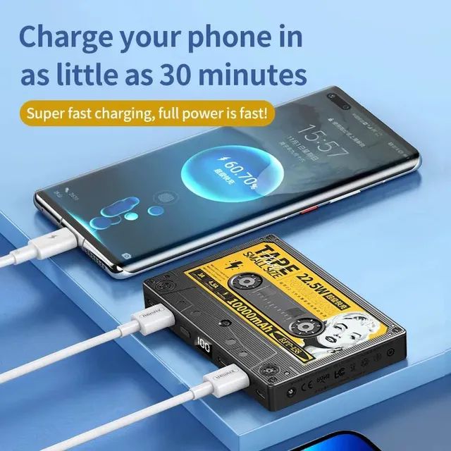 CARREGADOR PORTÁTIL POWER BANK REMAX 10.000mah 22.5W CARREGAMENTO RÁPIDO - Foto 5