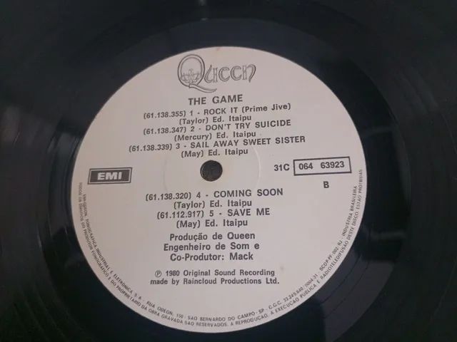 Lp Disco Vinil QUEEN THE GAME com Encarte  - Foto 4