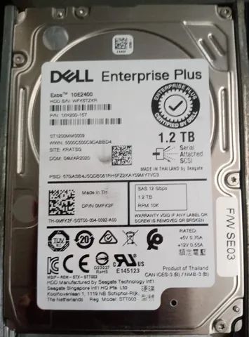 Disco rígido Enterprise Plus Dell Compellent 1,2 TB 10K SAS 2,5