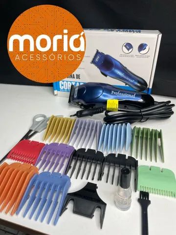 Maquina De Cortar Cabelo Profissional Com 15 Acessórios <br> - Foto 4