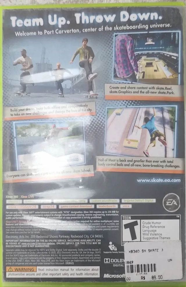 Jogos de skate de xbox 360