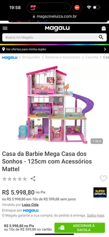 Casa Barbie Mega Mansão Com Elevador Casa Dos Sonhos 360 - Mattel