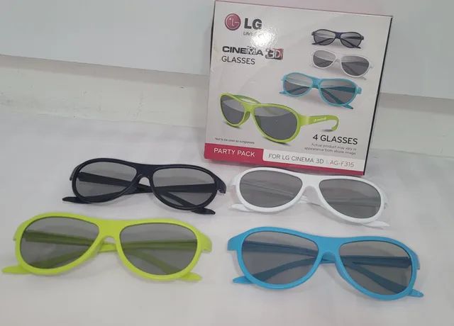 Kit LG com 4 óculos 3D novo $70.00
