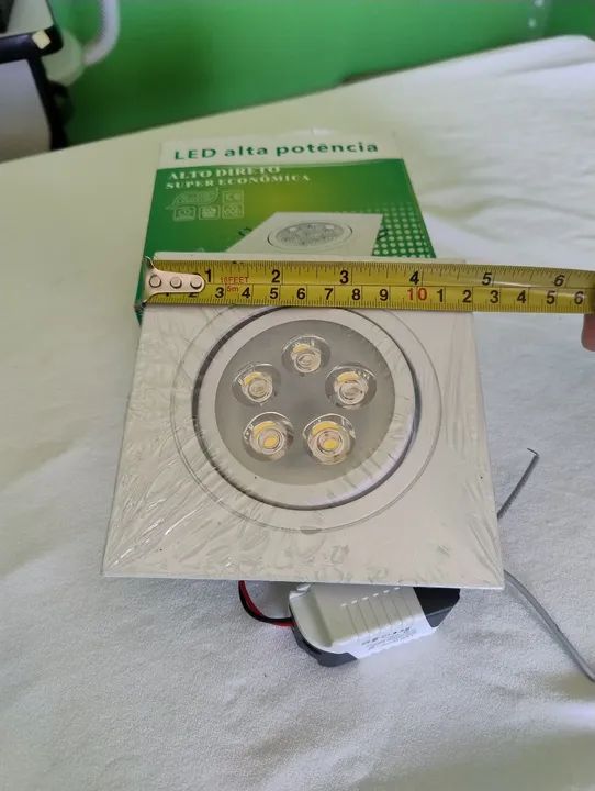 Lâmpada de embutir Spot led 5W branco quente novo Bivolt  - Foto 2