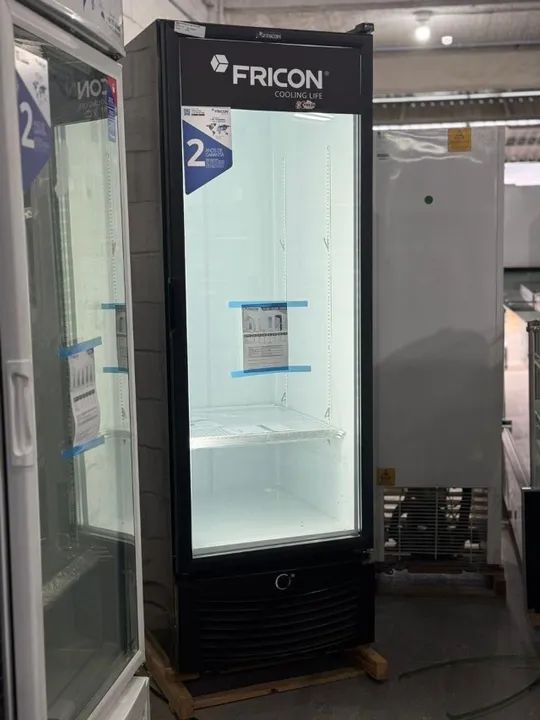 Freezer porta de vidro 2 anos de garantia fricon pronta entrega