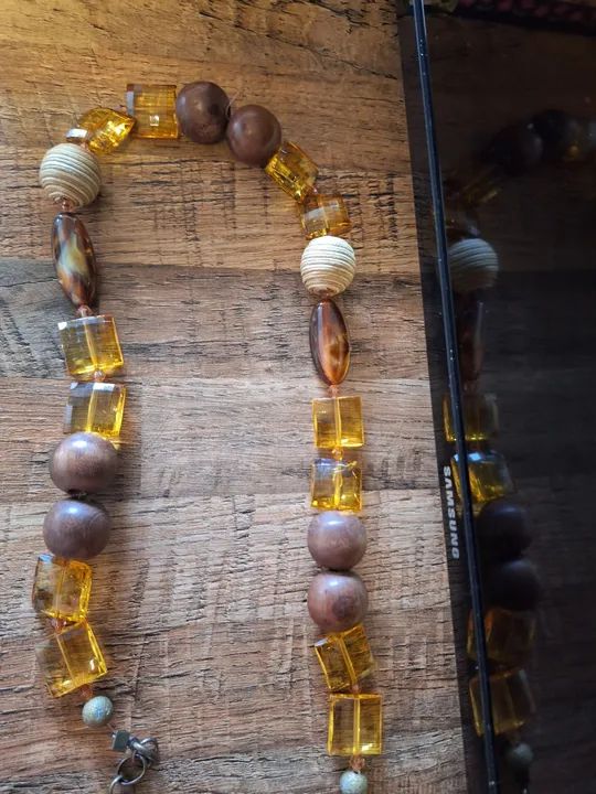 cinto de contas e metal - Foto 2