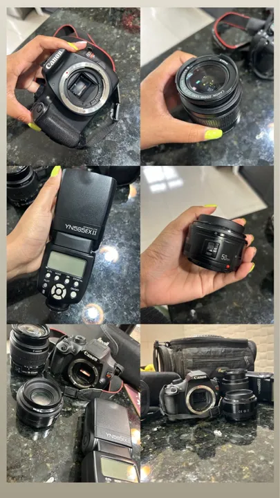 Kit Canon EOS Rebel T5 + Lente 50mm + Flash Speedlite