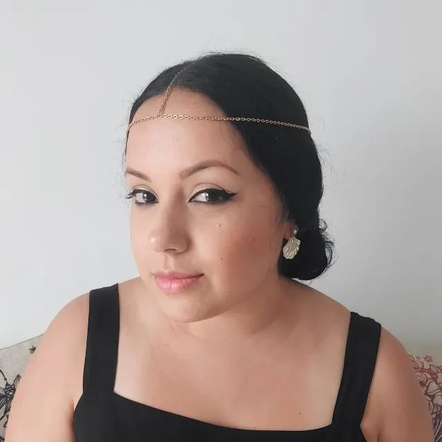 Acessório De Cabelo Tiara Head Chain Delicado Dourado - Foto 2