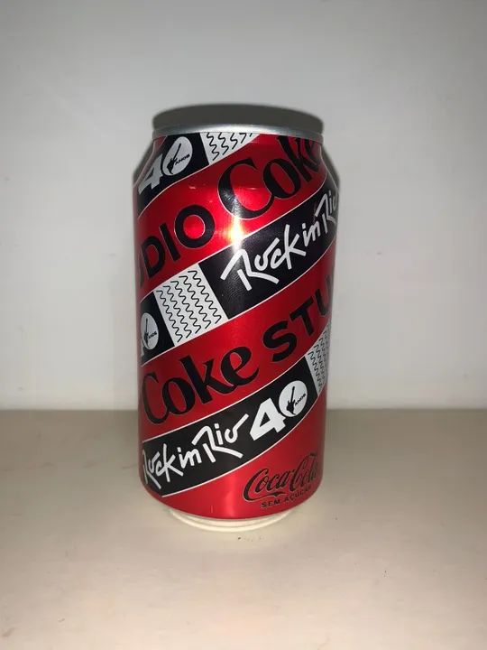 Latas: Coca Cola Edição Rock In Rio 40 Anos - Original Raro - Foto 2