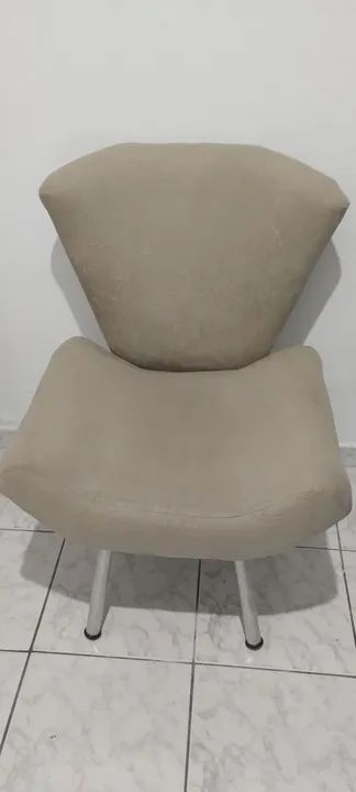 Poltrona Tecido Suede
