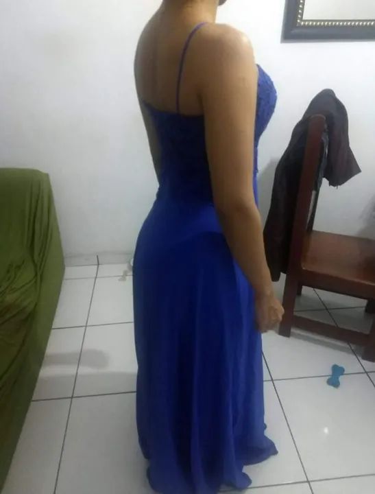 Vestido longo festa azul Royal  - Foto 2
