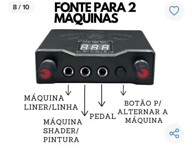 FONTE DIGITAL BOUTIQUE PARA DUAS MÁQUINAS