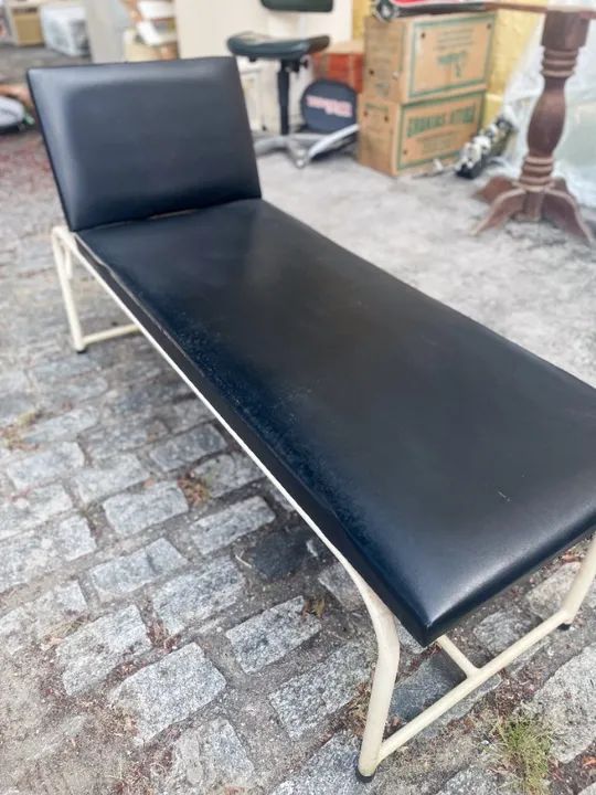 Maca Tubular Ultrassom / Geriátrica com Encosto de Cabeça Regulável