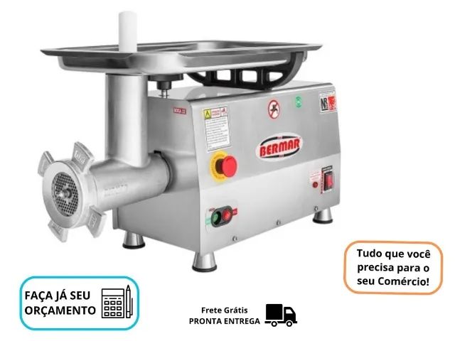 Moedor de Carne Boca 22 Bermar Inox 
