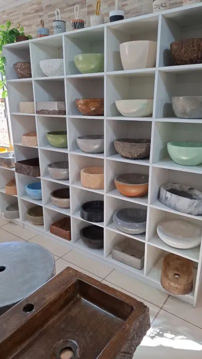 Cubas de Pedra para Banheiro - Estilo Rústico - Foto 2