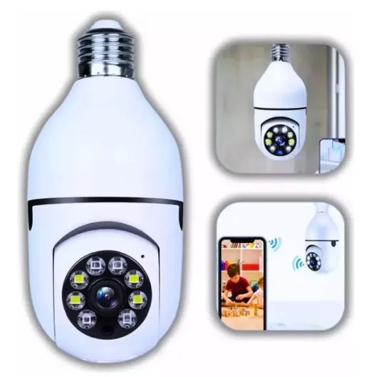 Câmera De Segurança Wi-Fi Inteligente Giratória B-Max BM-IP177