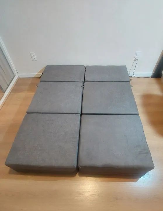 Sofá cama dobrável 3 em 1 medidas 1,90 x 1,40 x 0,20 (sem uso)