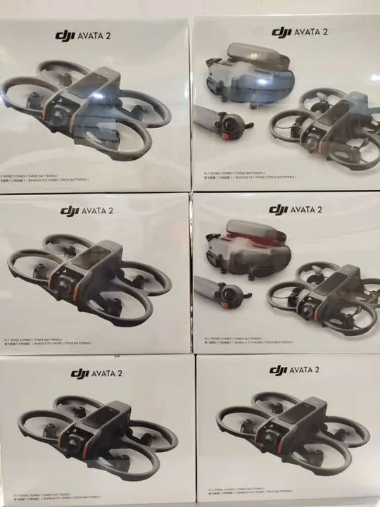 Drone Dji Avata 2 Fly More Combo 3 Baterias Cor Cinza-escuro