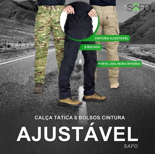 calça tatica segurança e pesca novas