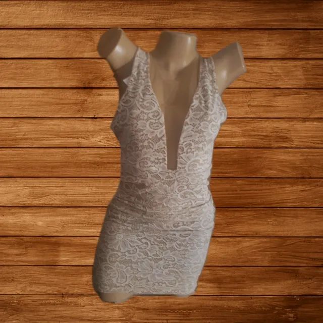 vestido creme hk com segunda pele - Foto 4
