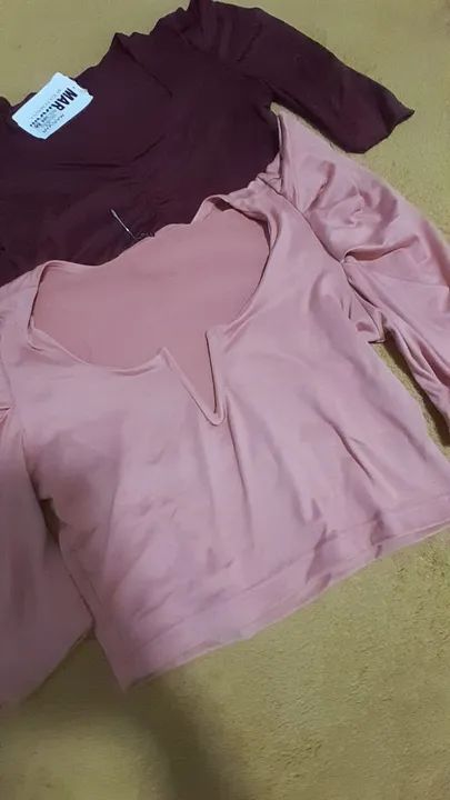 Vendem-se Blusas Cropped Manga Bufante  - Foto 3