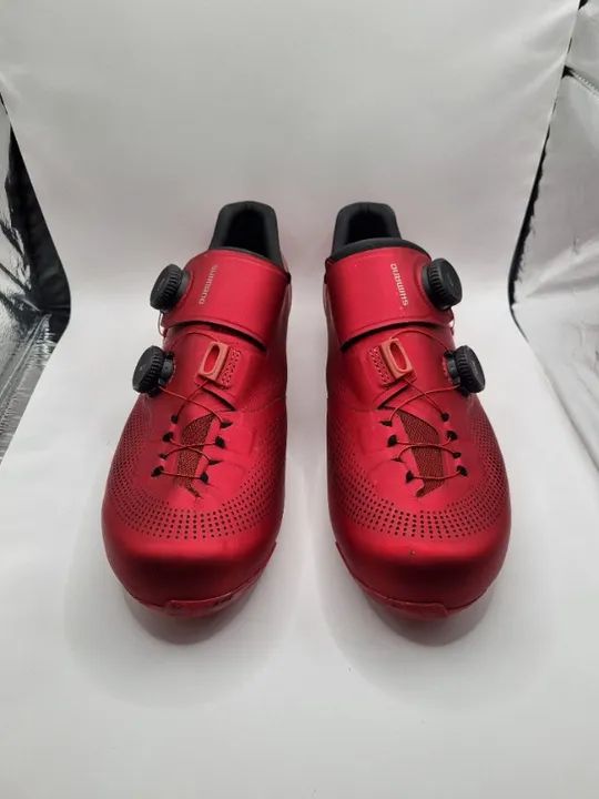 Sapatilha Shimano S-PYRE RC903 Tamanho 43BR WIDE LARGE Vermelha - Foto 2