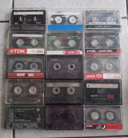 30 Fitas K7 Cassete Gravadas