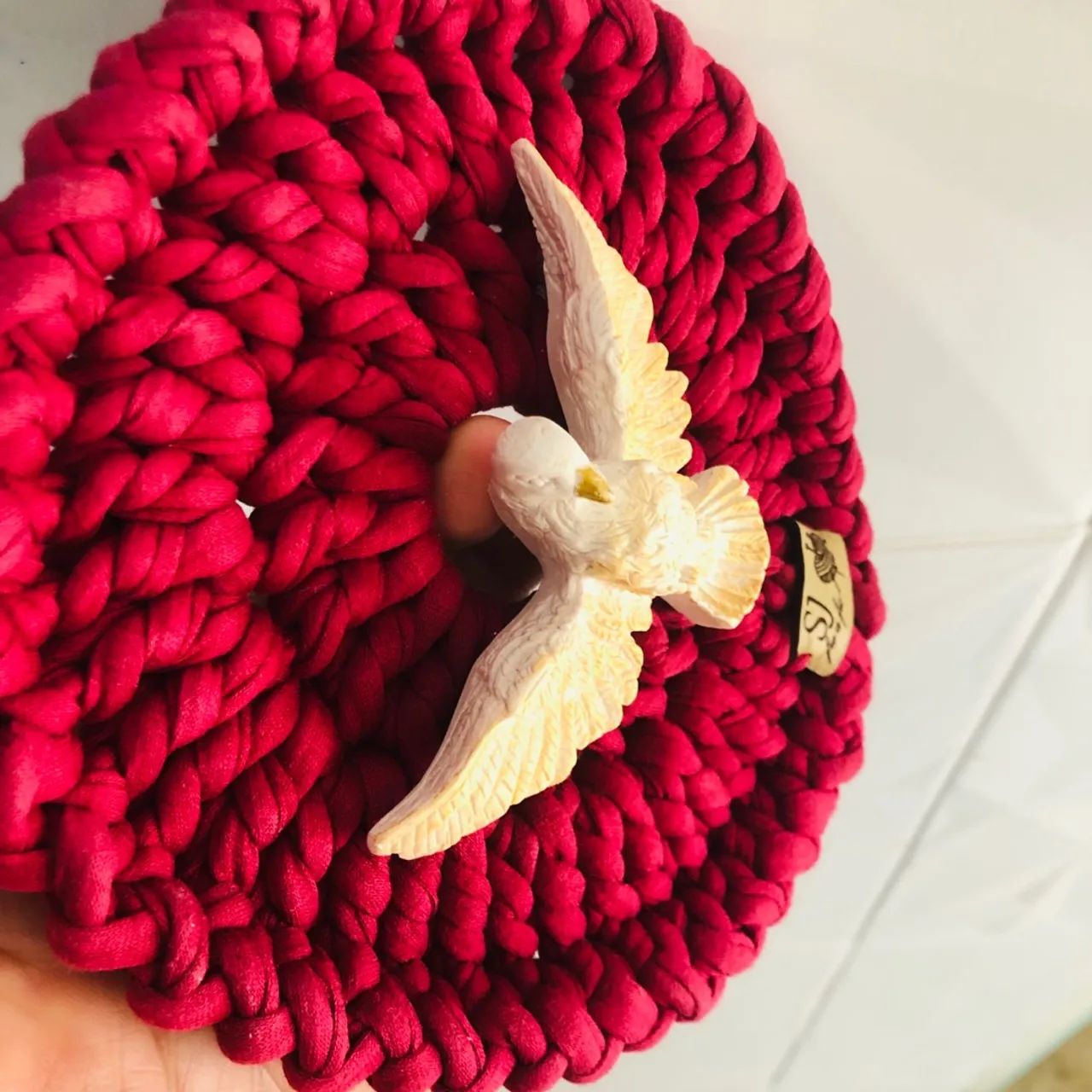 Mandala Espírito Santo em Crochê  - Foto 4