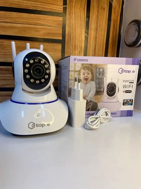 Câmera babá eletrônica com 3 antenas