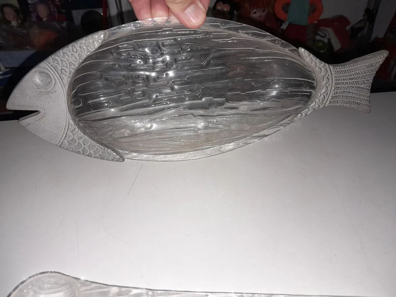 Conjunto em forma de Peixe de acrílico para Servir - Foto 3