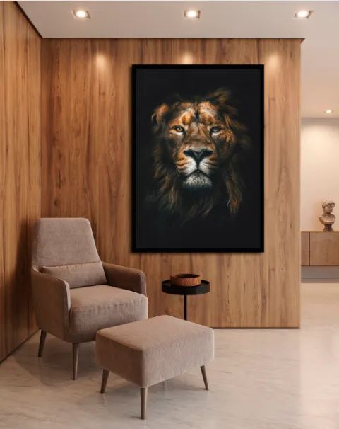 Quadro Decorativo - Leão