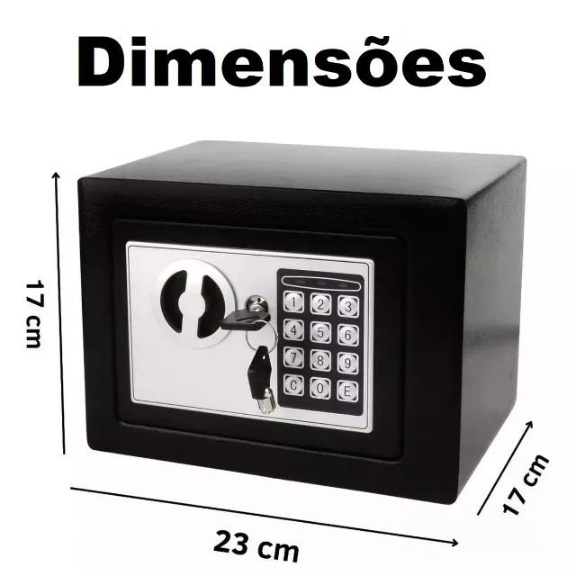 Cofre Eletronico Digital Para Armas Exercito Com Teclado e chaves - Foto 2