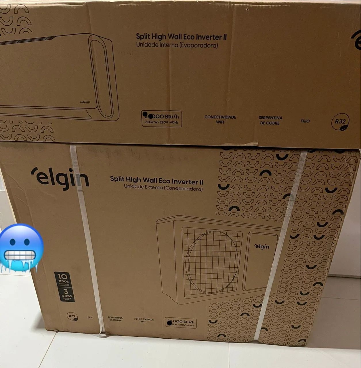 Central de ar 24 mil btus inverter nova 