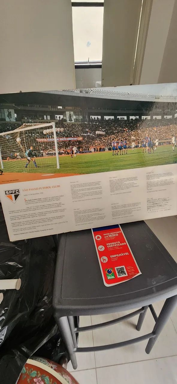 Quadro CAMPEÃO DO MUNDO gol de falta do Raí - Foto 2