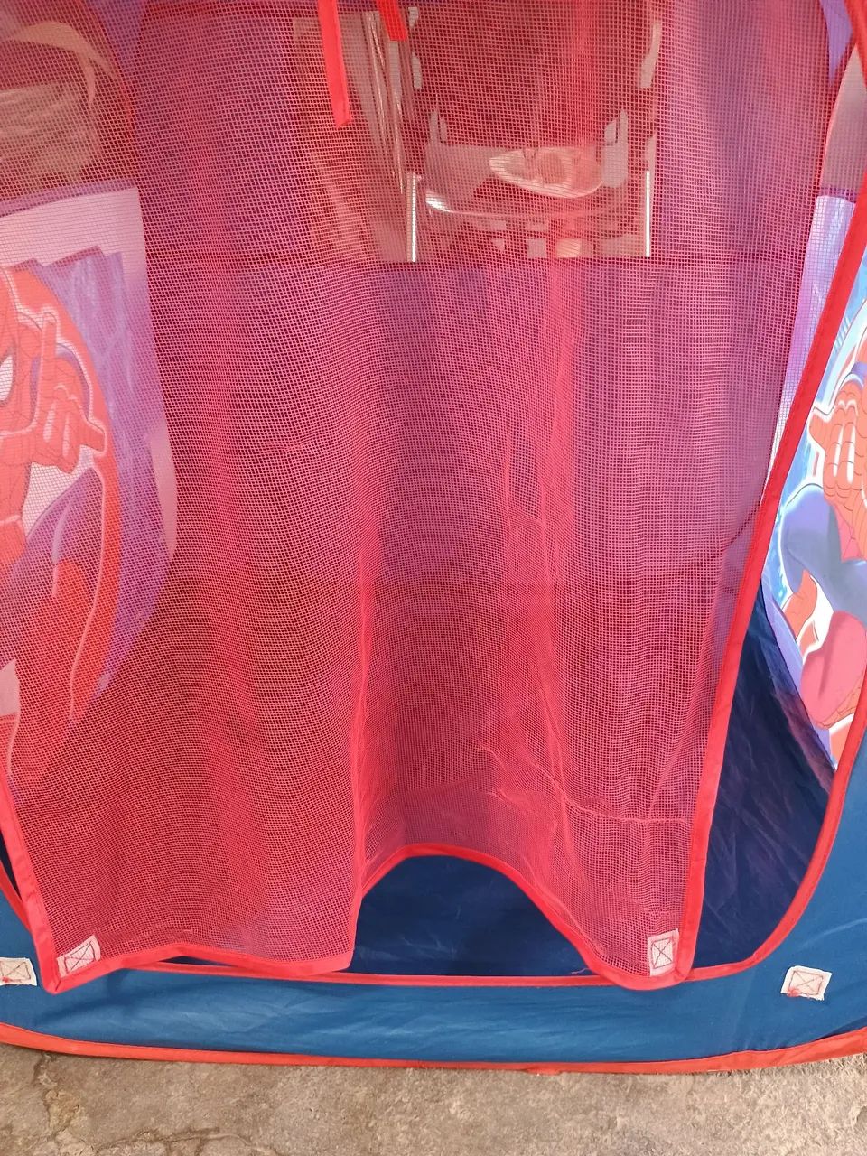 Cabana Homem Aranha Criança, 80x80x100  com bolinhas  - Foto 4