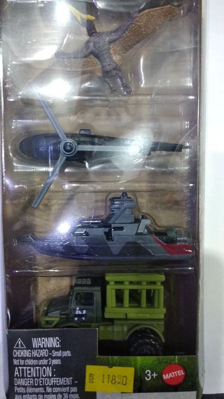 Pack Matchbox  Miniatura Jurassic World  c/5  Mattel - Foto 3