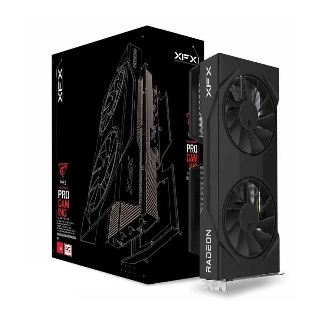 Placa de Vídeo XFX RX 9060 XT OC Gaming AMD Radeon, 16GB, GDDR6, 128bits, Nova, Lacrada