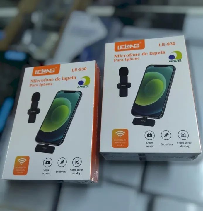 Microfone de Lapela para iPhone e tipo C - entrega à domicílio em São Luís 