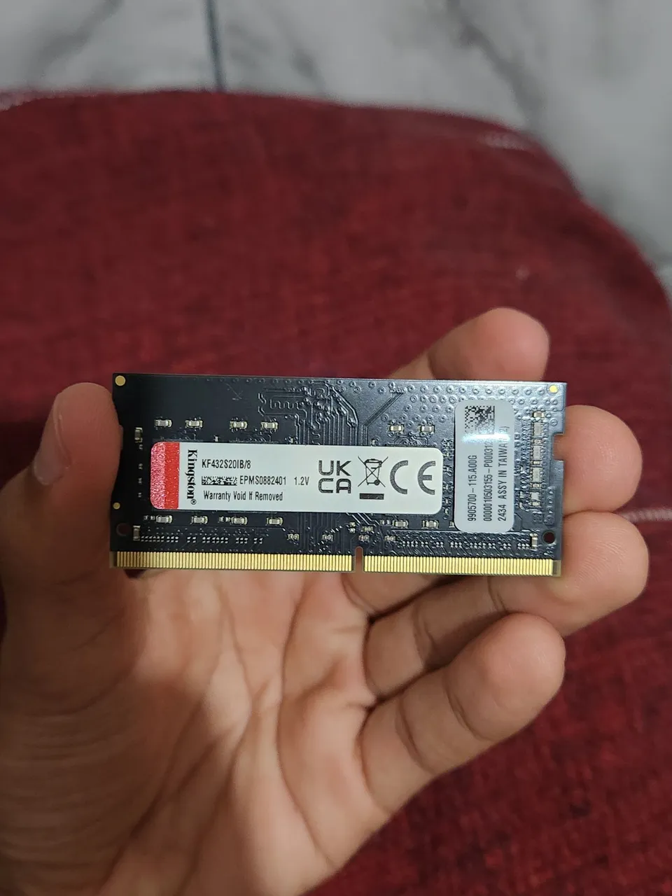 Memória RAM Kingston 8GB DDR4 3200mhz para Notebook
