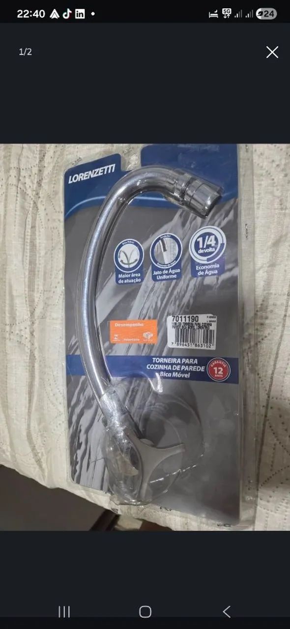 TORNEIRA METAL COZINHA parede64842054610306120
