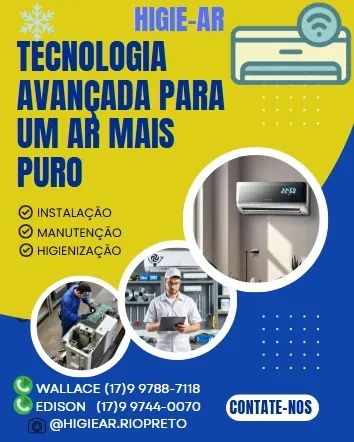 Instalação, manutenção e higienização de ar condicionado