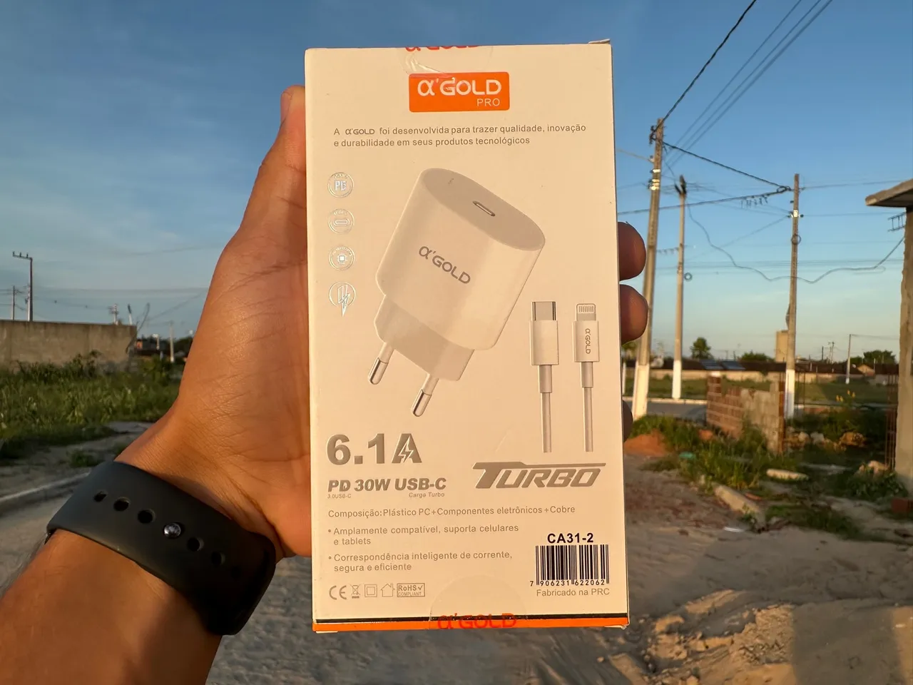 Carregador iPhone H?MASTON 30W!! LACRADO!! PROMOÇÃO!!