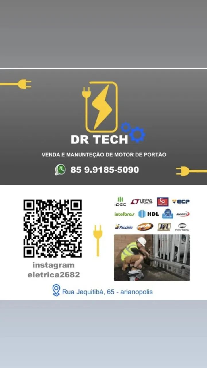 Venda, manutenção e instalação de motores para portões, câmeras, interfones. <br> - Foto 5