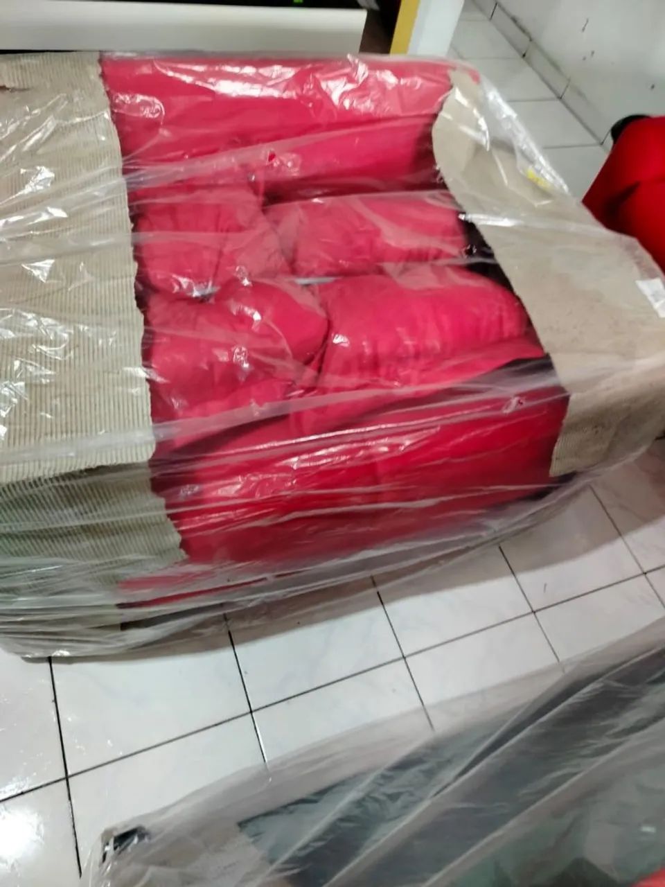 Sofá Vermelho 2 e 3 Lugares