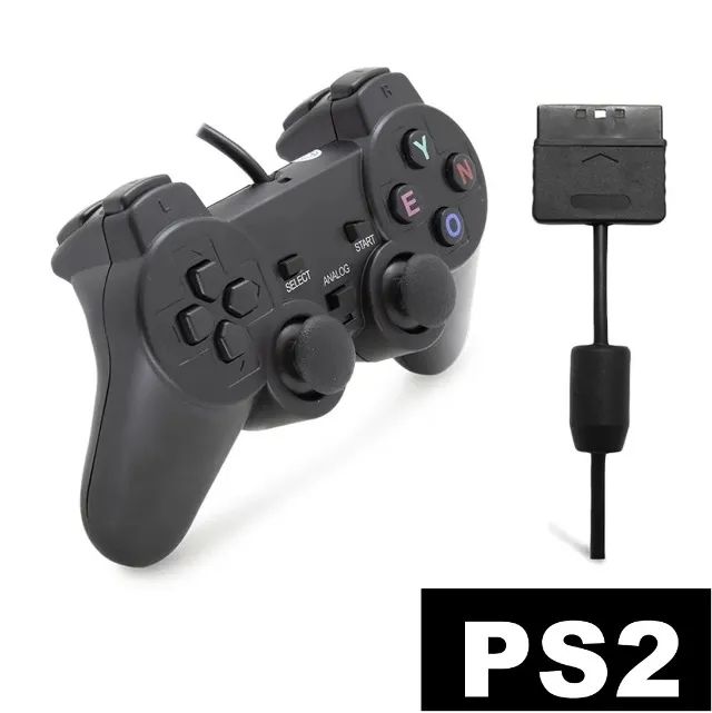 Controle Play 2 Dualshock Com Fio Joystick Analógico Ps2