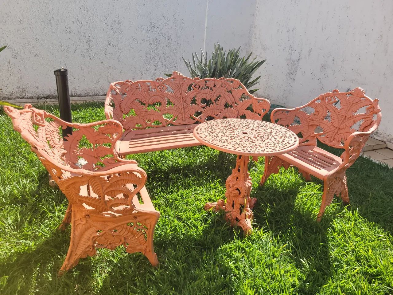 Jogo de Mesa e Cadeiras de Ferro - Estilo Vintage