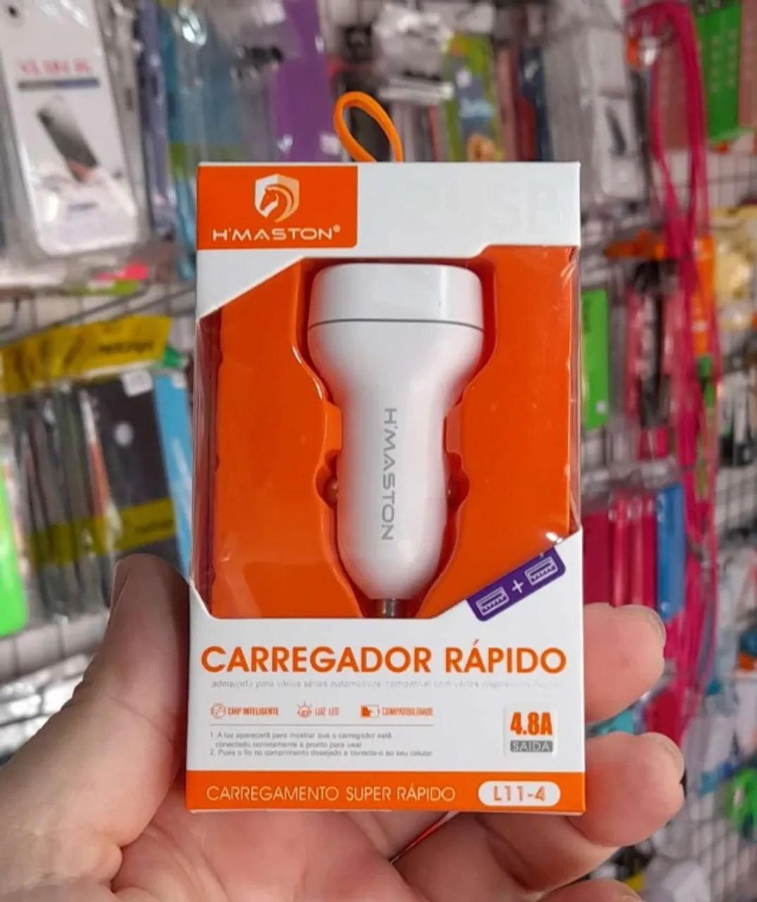Carregador de Celular Para Carro 2 USB